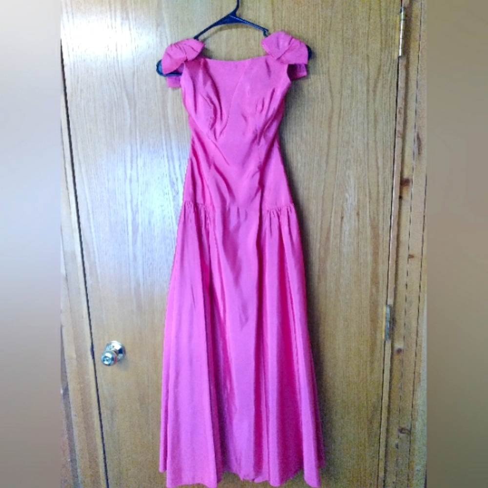 TRUE VINTAGE 50s Priscilla of Boston Pink Dress Altered/Tailored